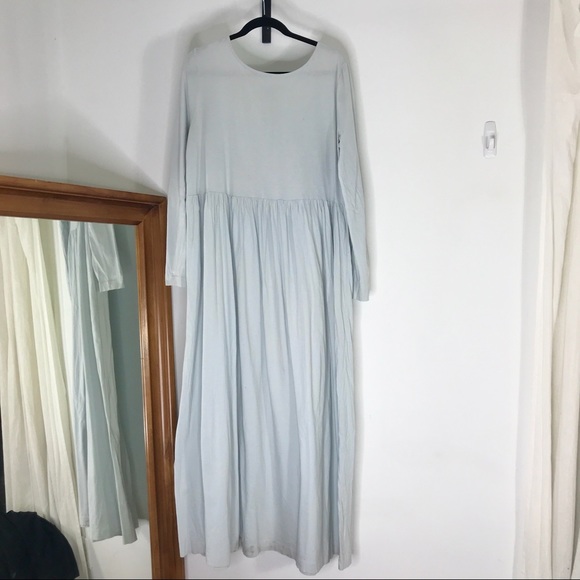 long sleeve cotton maxi dress